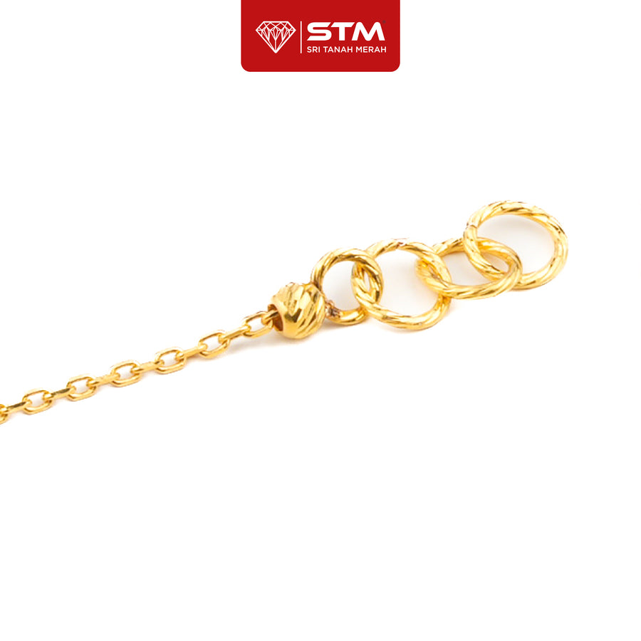 STM Exclusive Rantai Tangan Flower Pendant | 916/22k