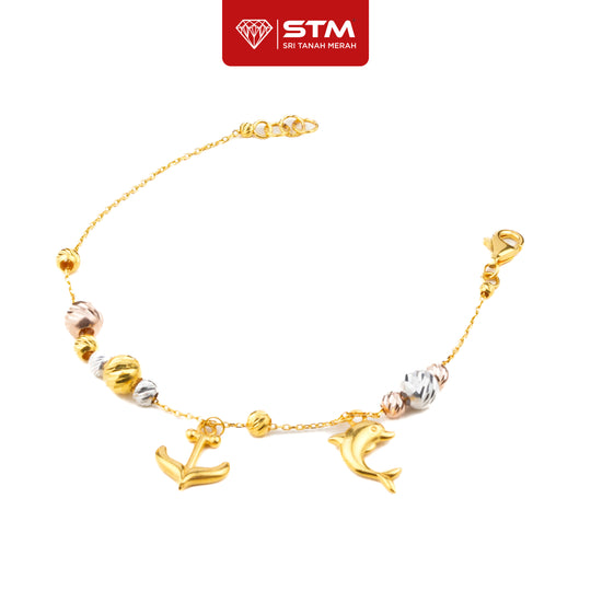 STM Exclusive Rantai Tangan Dolphin Pendant | 916/22k
