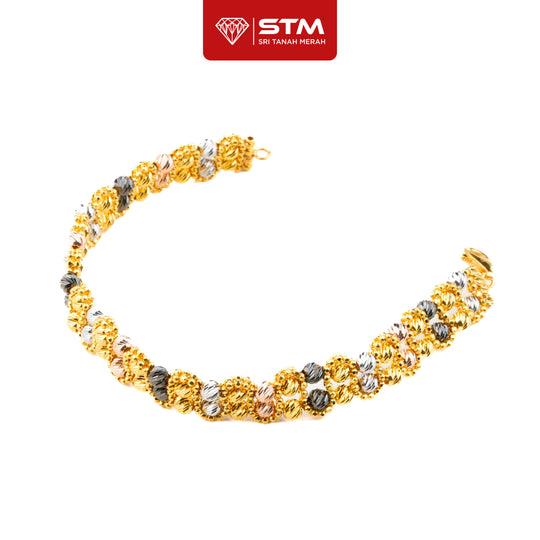 STM Exclusive Rantai Tangan Bola Pahat 2 layer | 916/22k