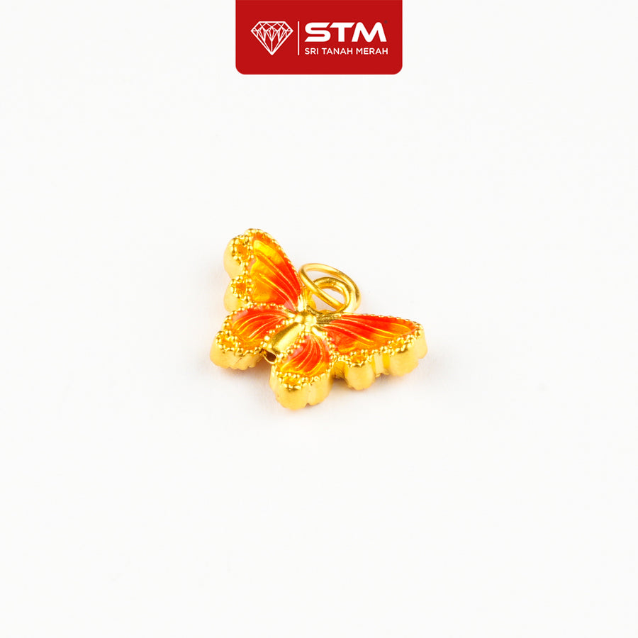 Loket Butterfly 999/24k Yellow Gold Pendant