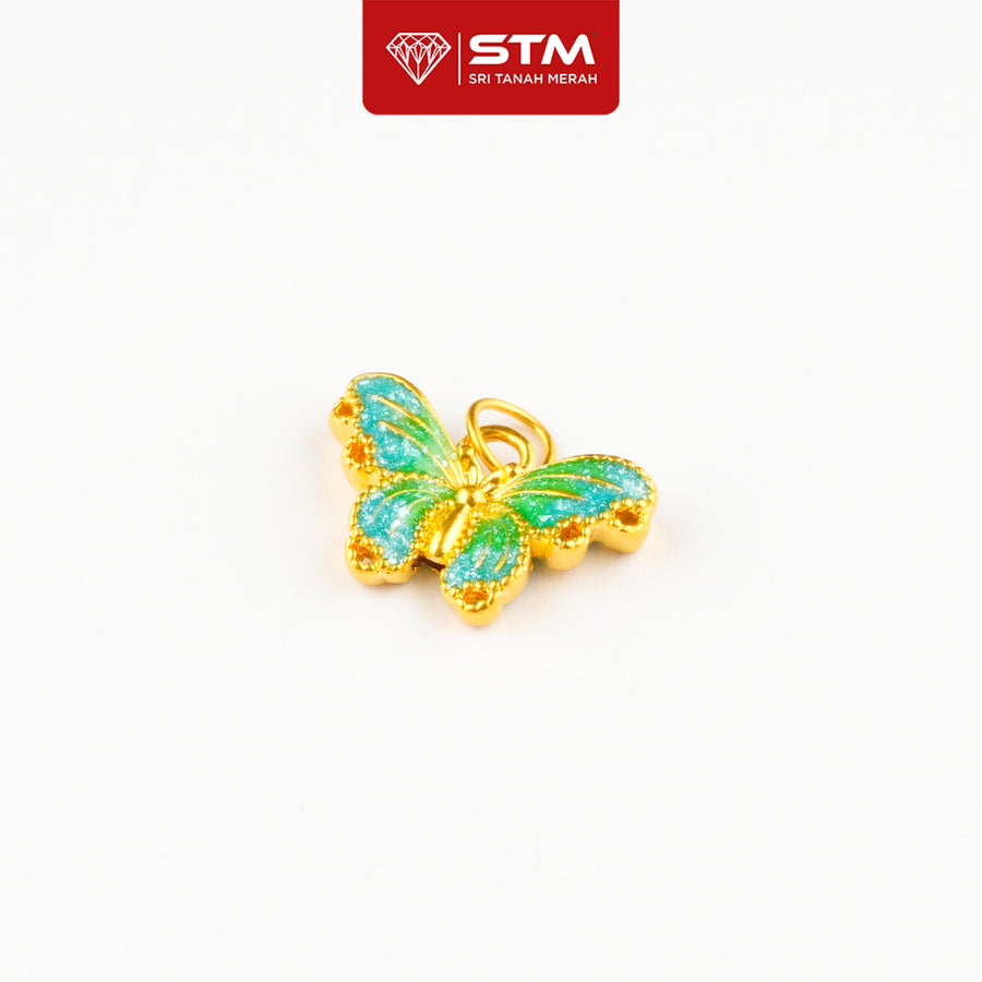 Loket Butterfly 999/24k Yellow Gold Pendant
