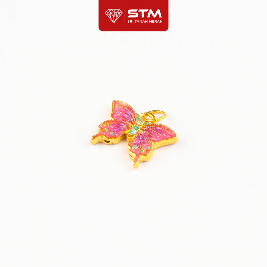 Loket Butterfly 999/24k Yellow Gold Pendant