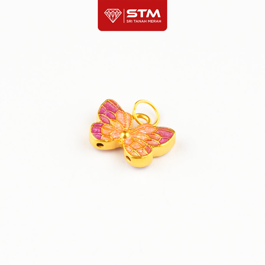 Loket Butterfly 999/24k Yellow Gold Pendant