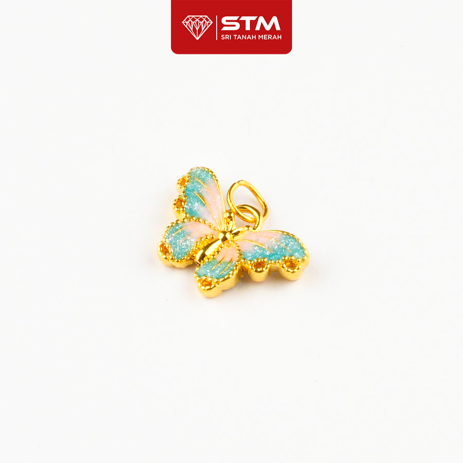 Loket Butterfly 999/24k Yellow Gold Pendant