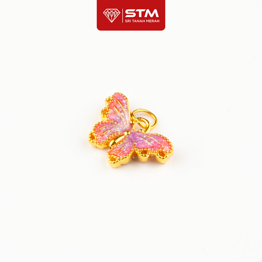 Loket Butterfly 999/24k Yellow Gold Pendant