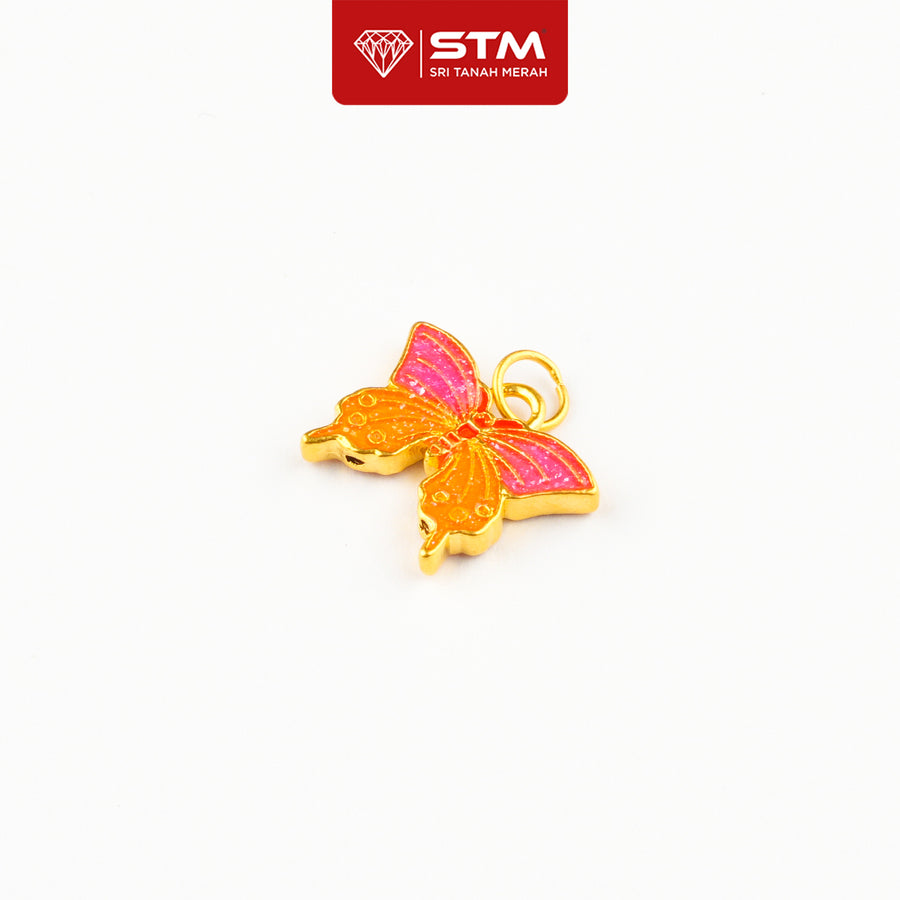 Loket Butterfly 999/24k Yellow Gold Pendant