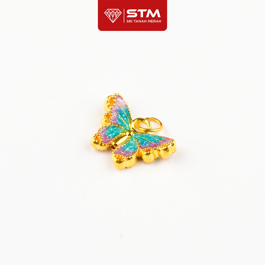 Loket Butterfly 999/24k Yellow Gold Pendant