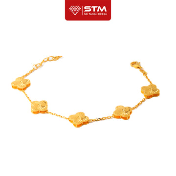 STM Rantai Tangan Clover | Emas 916/22k