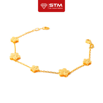 STM Rantai Tangan Clover | Emas 916/22k