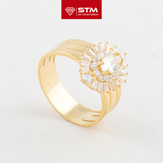 STM Exclusive Ring/Cincin Bunga Matahari 916 (22K Gold)