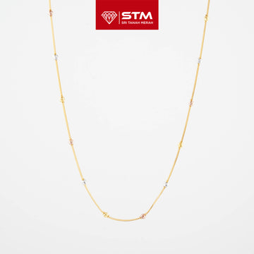 STM Exclusive Necklace/Rantai Leher Bola 916 (22K Gold)