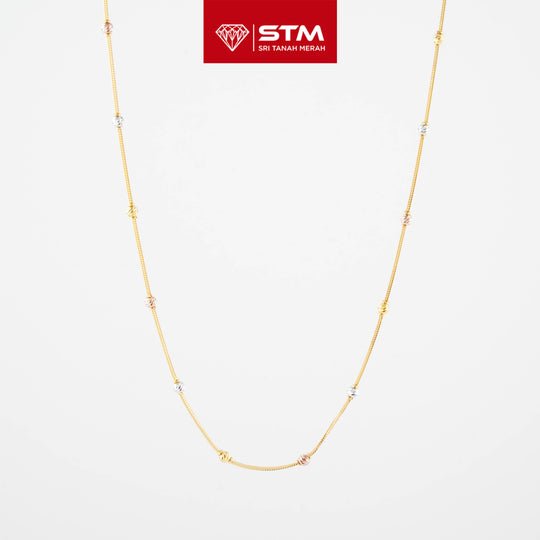STM Exclusive Necklace/Rantai Leher Bola 916 (22K Gold)