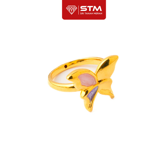 STM Cincin Enamel Butterfly Mariposa | Emas 916/22k