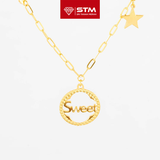 STM Exclusive Necklace/Rantai Leher Fesyen 999 (24K Gold)