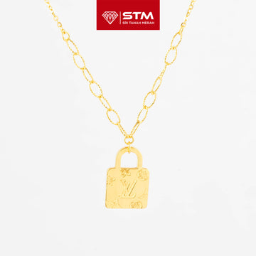 STM Exclusive Necklace/Rantai Leher Fesyen 999 (24K Gold)