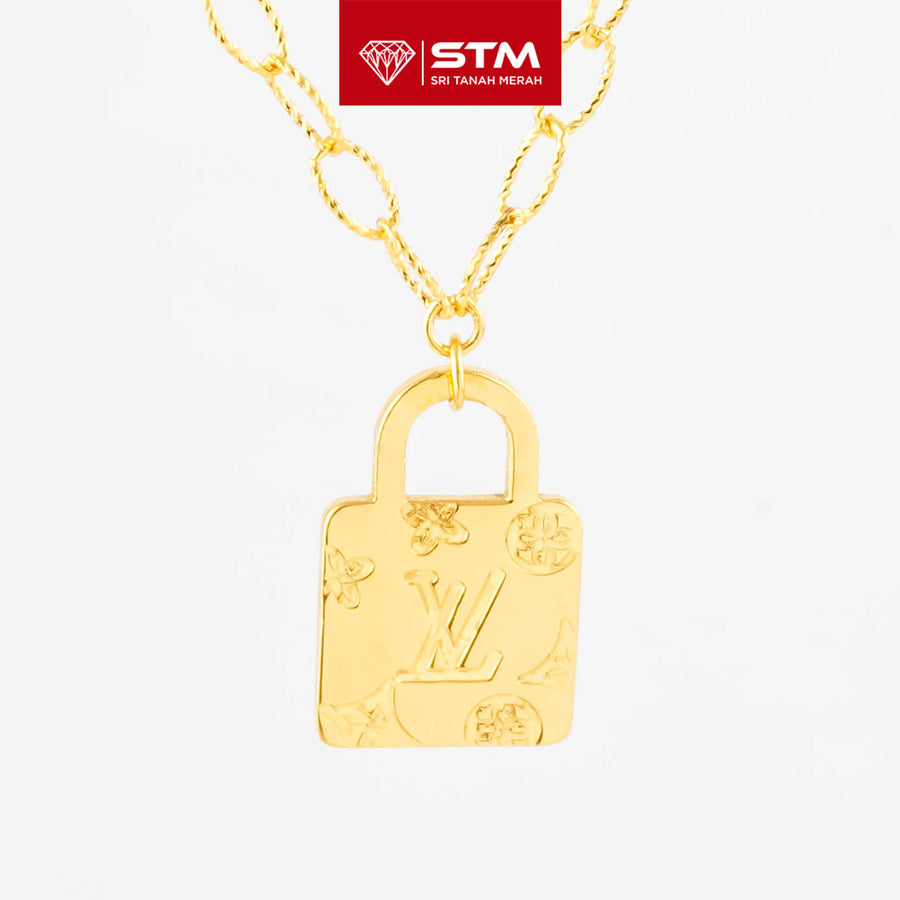 STM Exclusive Necklace/Rantai Leher Fesyen 999 (24K Gold)