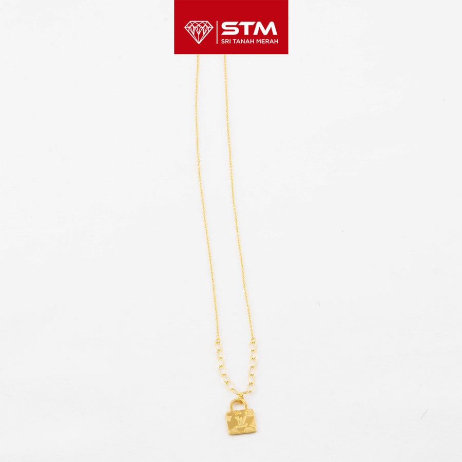 STM Exclusive Necklace/Rantai Leher Fesyen 999 (24K Gold)