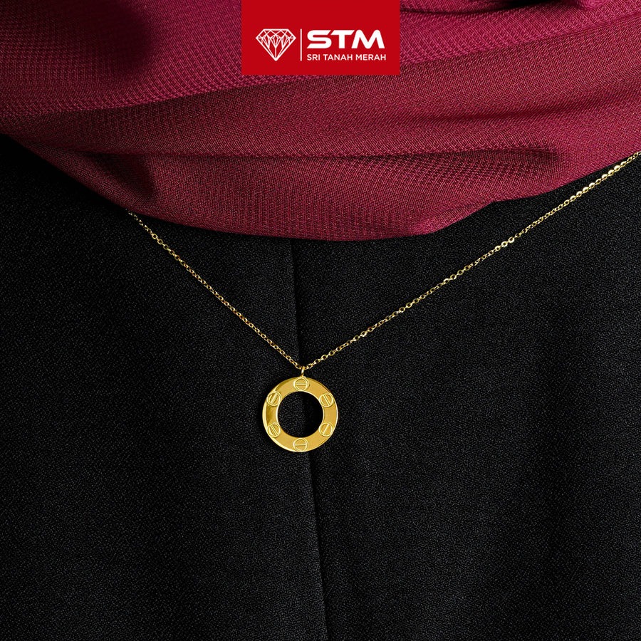 STM Exclusive Necklace/Rantai Leher Fesyen 999 (24K Gold)