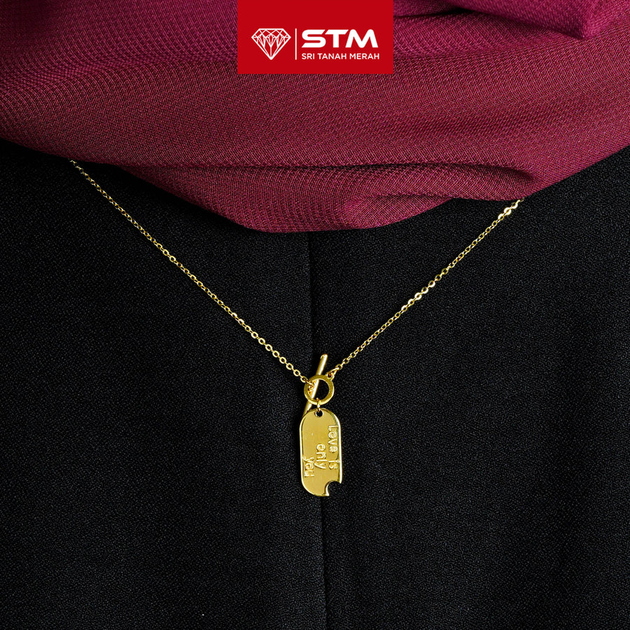 STM Exclusive Necklace/Rantai Leher Fesyen 999 (24K Gold)