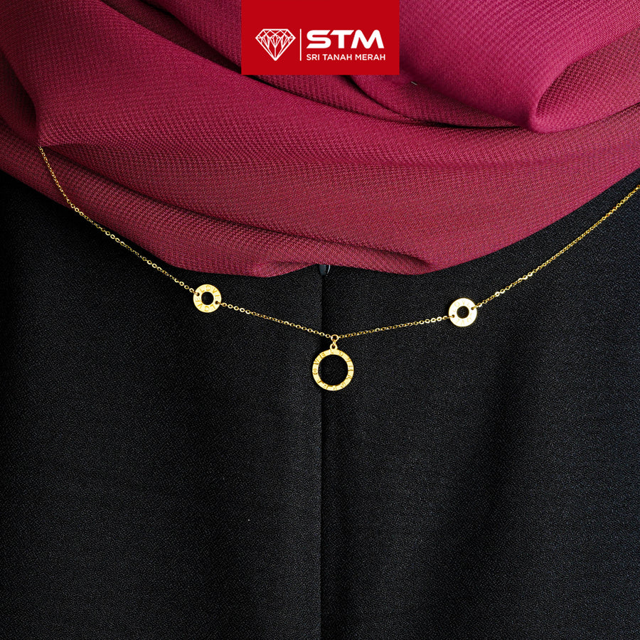 STM Exclusive Necklace/Rantai Leher Fesyen 999 (24K Gold)
