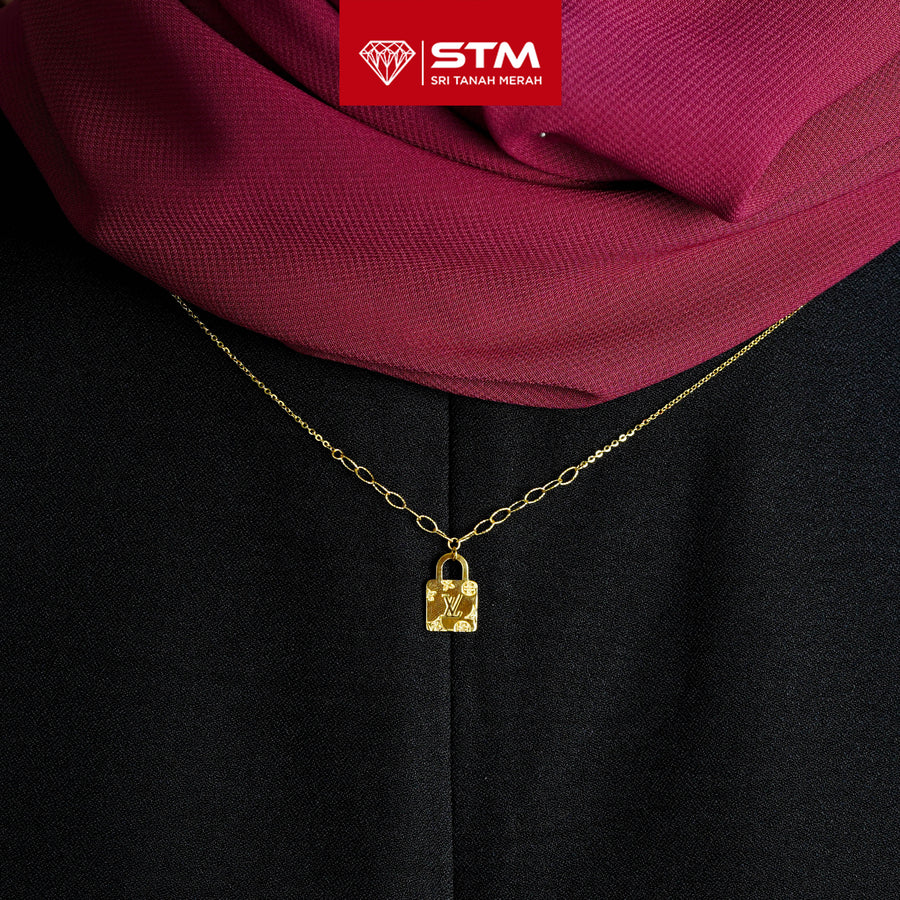 STM Exclusive Necklace/Rantai Leher Fesyen 999 (24K Gold)