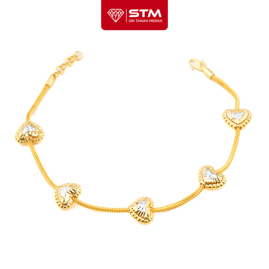 STM Rantai Tangan PDR 5 Love - A | Emas 916/22k