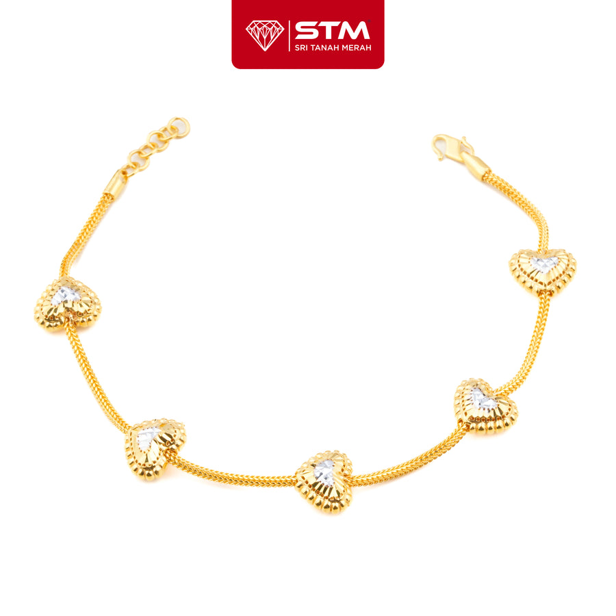 STM Rantai Tangan PDR 5 Love - A | Emas 916/22k