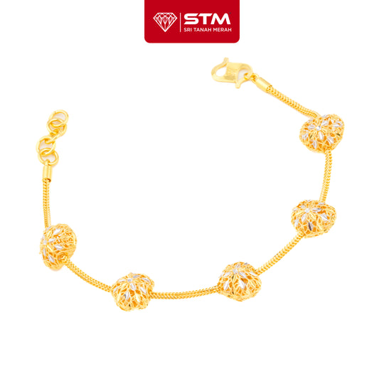 STM Rantai Tangan PDR 5 Love - D | Emas 916/22k