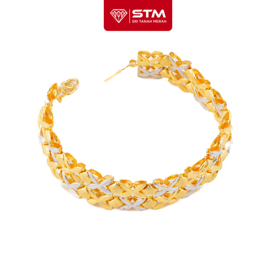 STM Rantai Tangan Colek Bunga 2 layer | Emas 916/22k