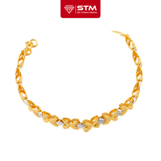 STM Rantai Tangan Colek Bunga 1 layer | Emas 916/22k