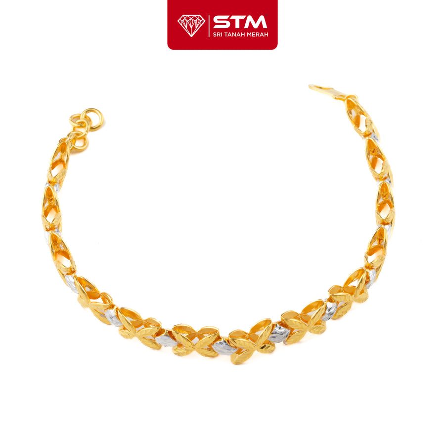 STM Rantai Tangan Colek Bunga 1 layer | Emas 916/22k