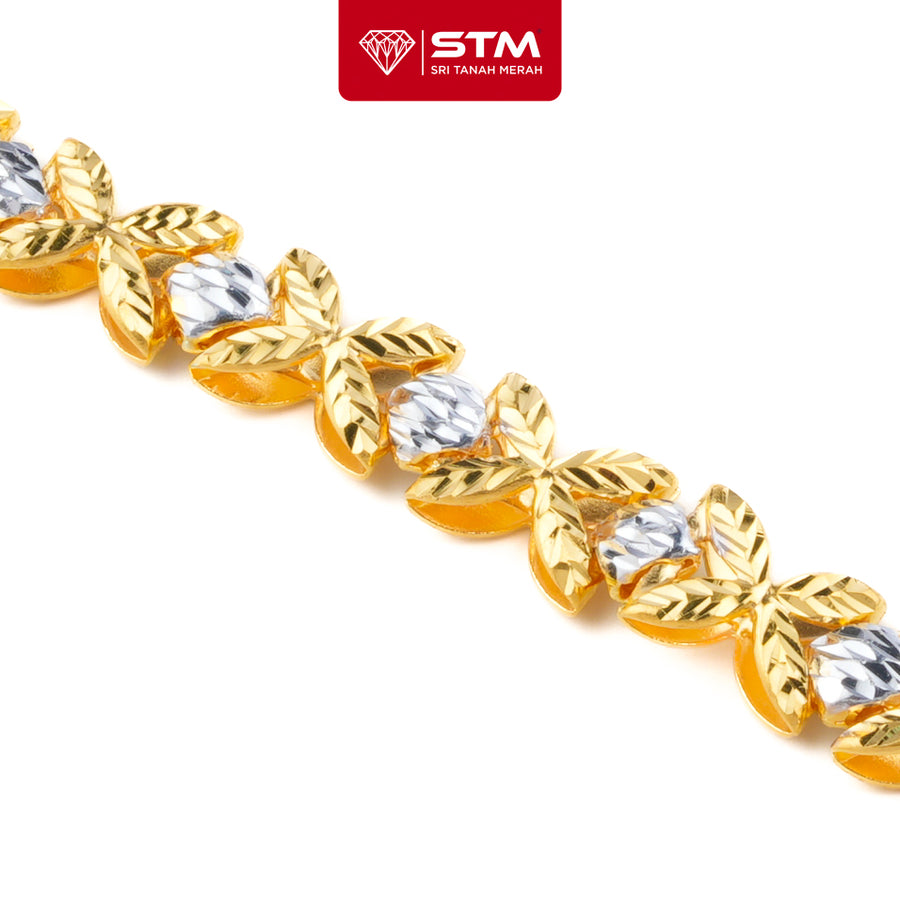STM Rantai Tangan Colek Bunga 1 layer | Emas 916/22k