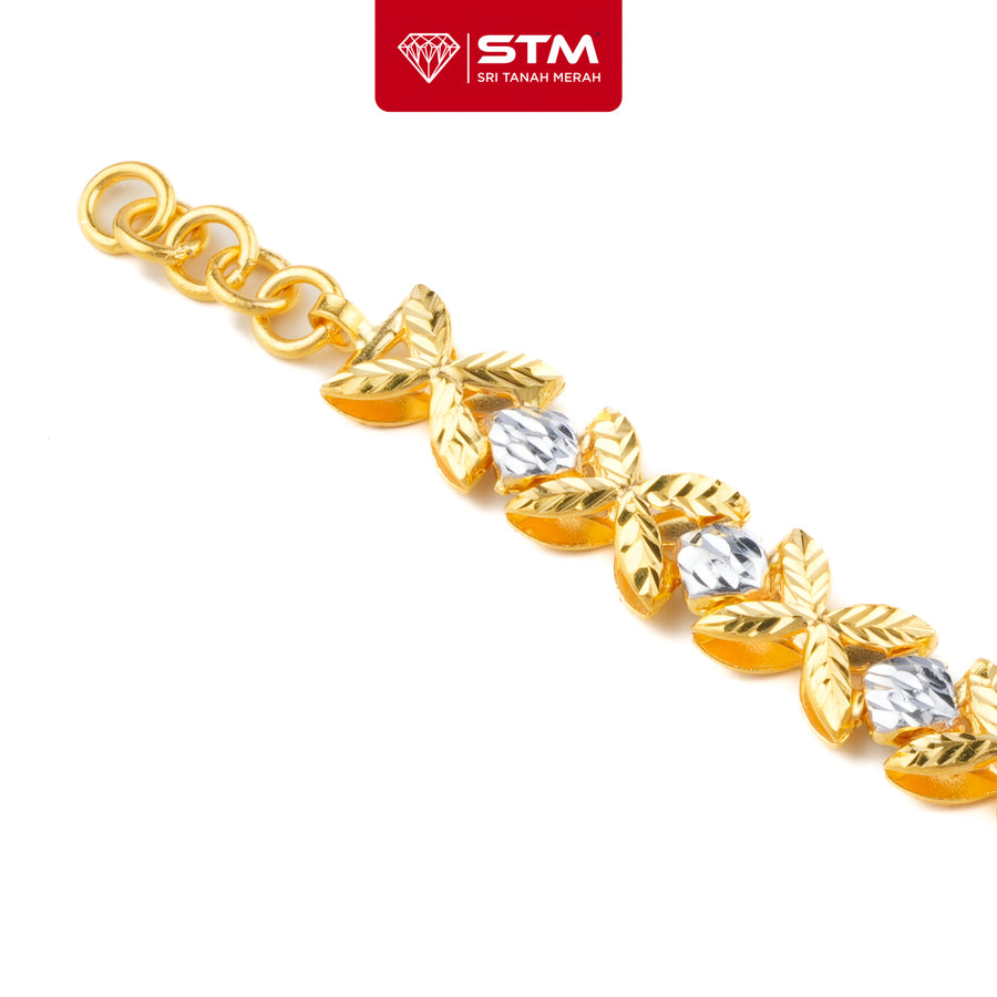 STM Rantai Tangan Colek Bunga 1 layer | Emas 916/22k