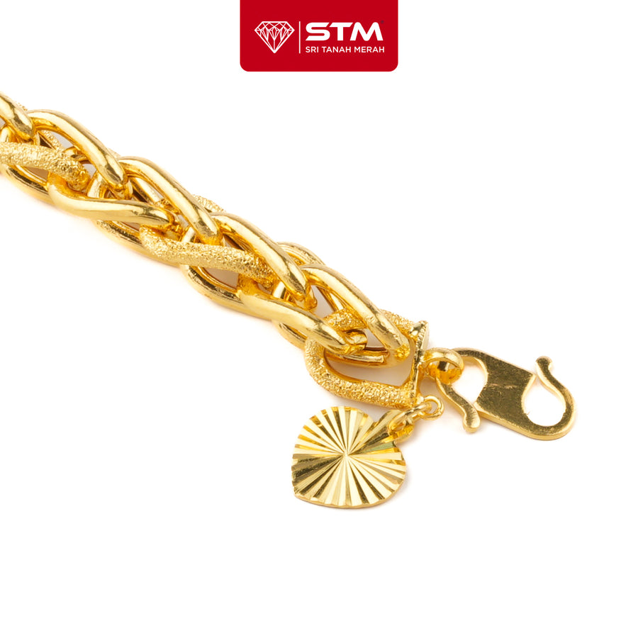 STM Rantai Tangan Tocang Pasir | Emas 916/22k