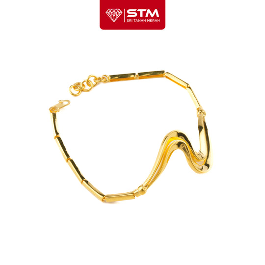 STM Rantai Tangan Wave | Emas 916/22k