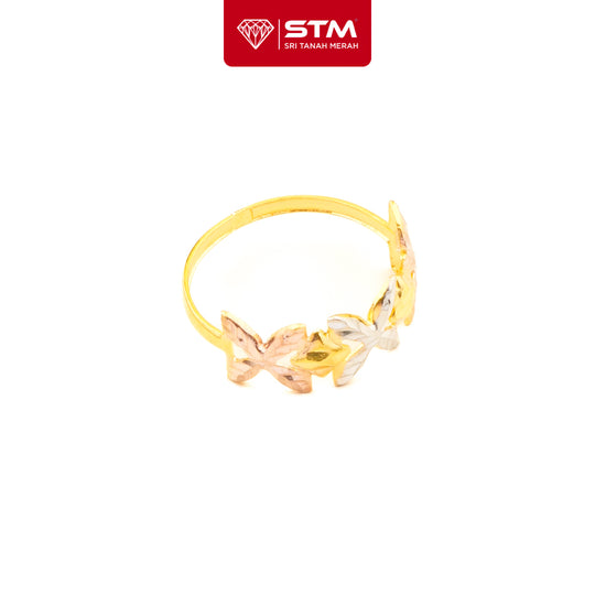 STM Cincin Colek Bunga 3 Colour  | Emas 916/22k