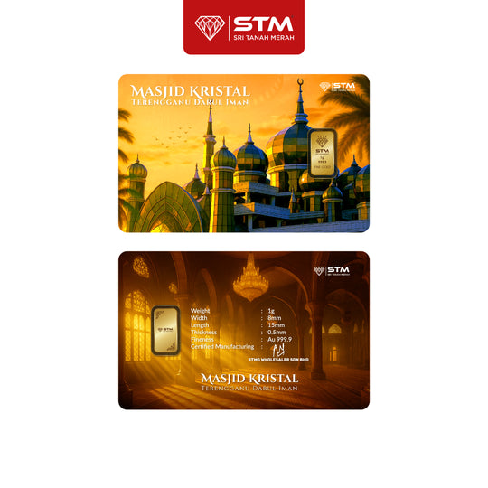 Masjid Kristal Edition: Gold Bar Card 1g