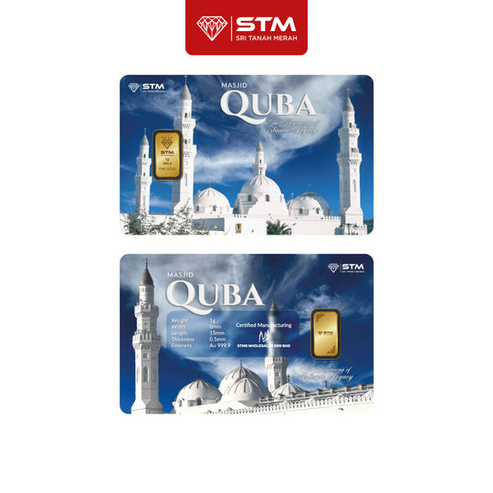 Masjid Quba Edition: Gold Bar Card 1g