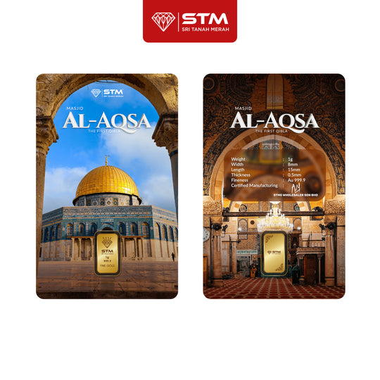 Masjid Al-Aqsa Edition: Gold Bar Card 1g