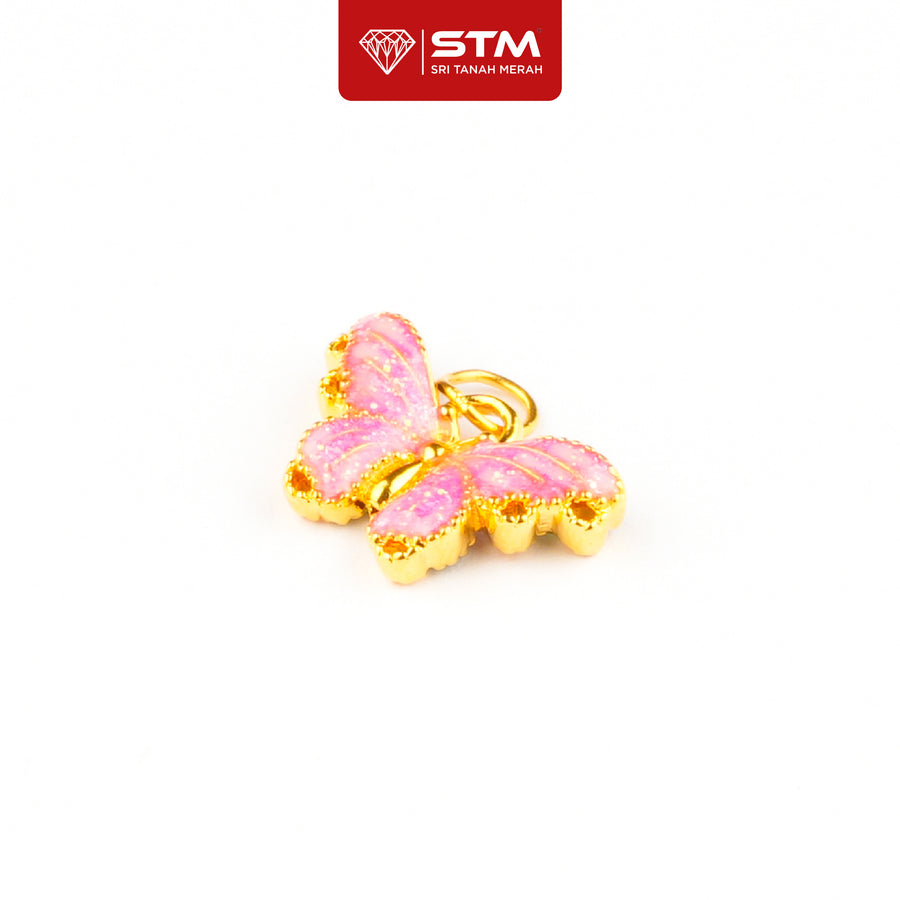 Loket Butterfly 999/24k Yellow Gold Pendant