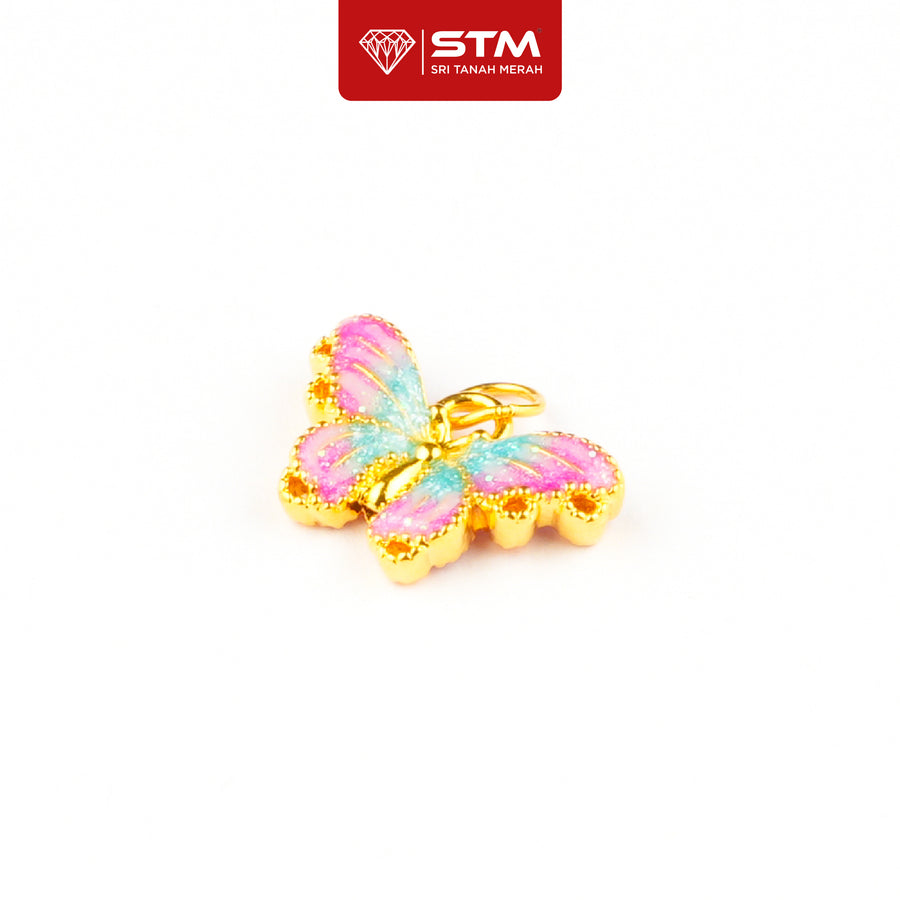 Loket Butterfly 999/24k Yellow Gold Pendant