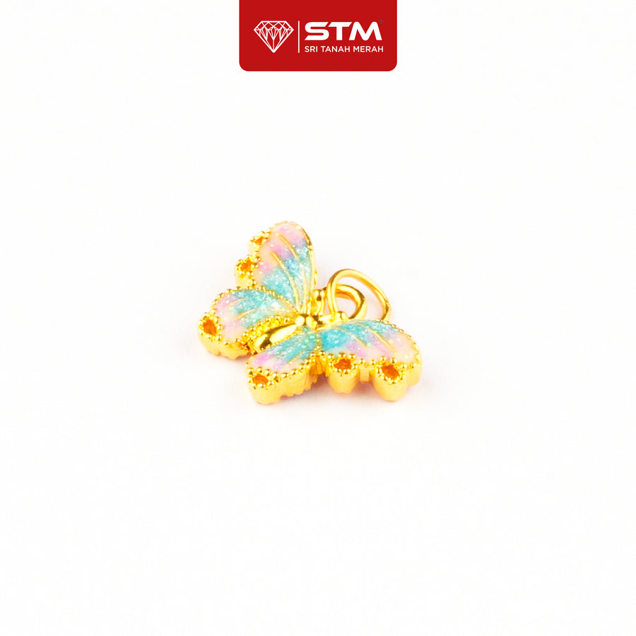 Loket Butterfly 999/24k Yellow Gold Pendant