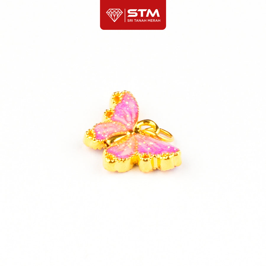 Loket Butterfly 999/24k Yellow Gold Pendant