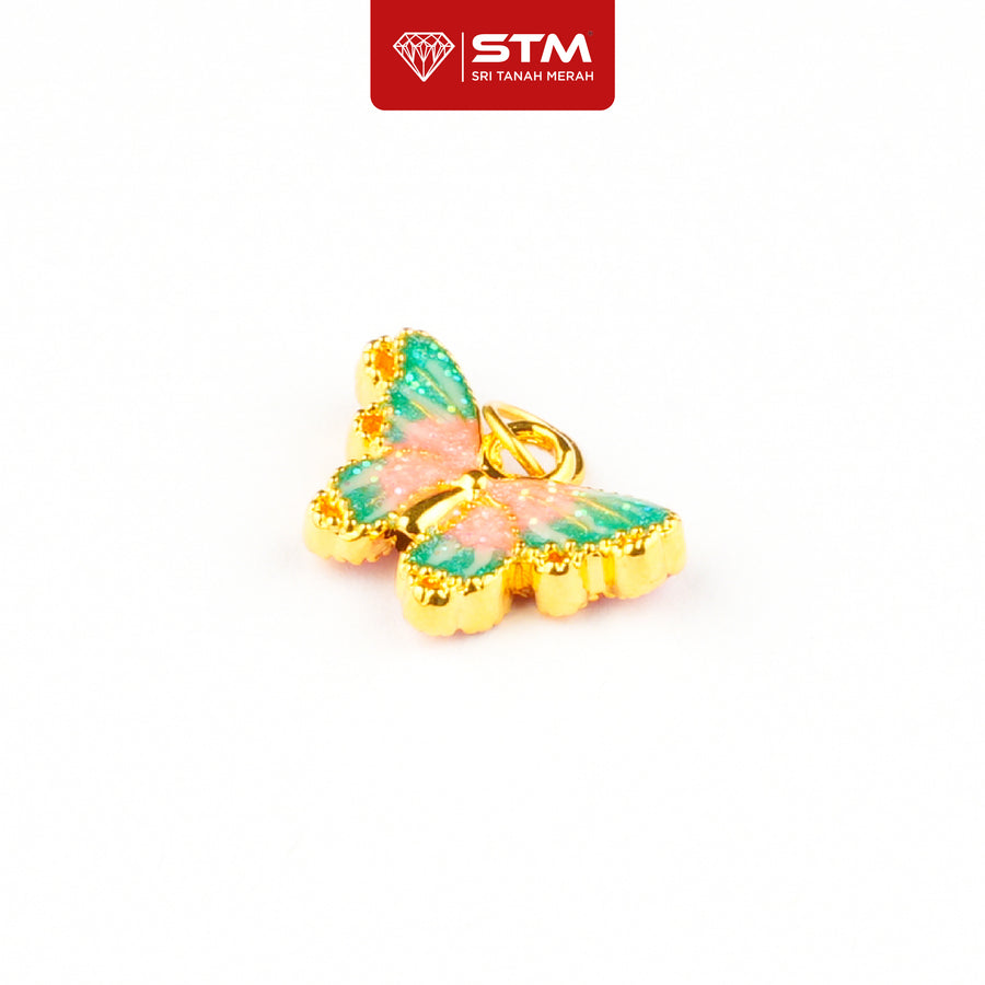Loket Butterfly 999/24k Yellow Gold Pendant
