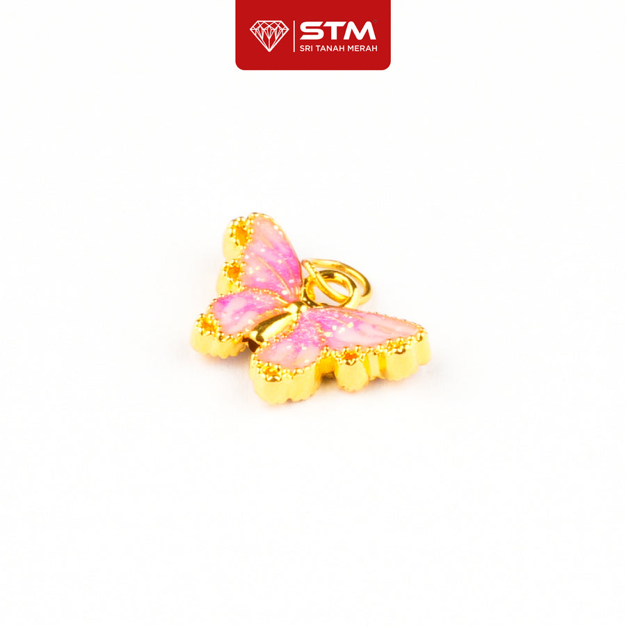 Loket Butterfly 999/24k Yellow Gold Pendant