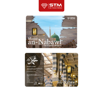 Masjid An-Nabawi Edition: Gold Bar Card 1g