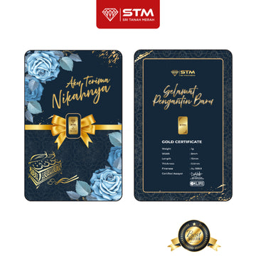 NIKAH Edition: Gold Bar Card 1g