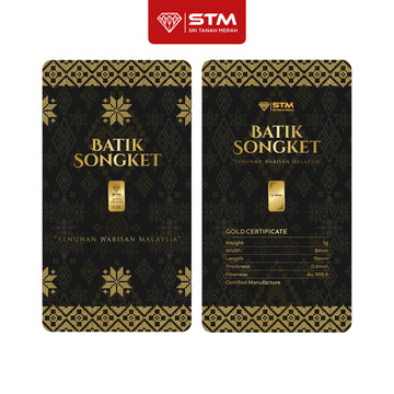 BATIK SONGKET Edition: Gold Bar Card 1g