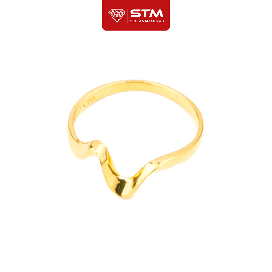 STM Cincin Small Wave | Emas 916/22k