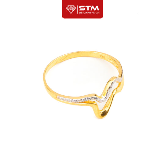 STM Cincin Wave 2 layer | Emas 916/22k